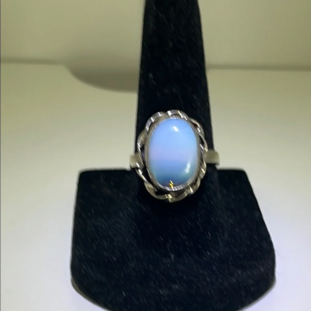 925 Rainbow Moonstone Ring-NWT